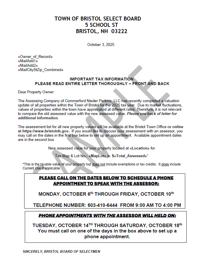 Sample Preliminary Value Letter