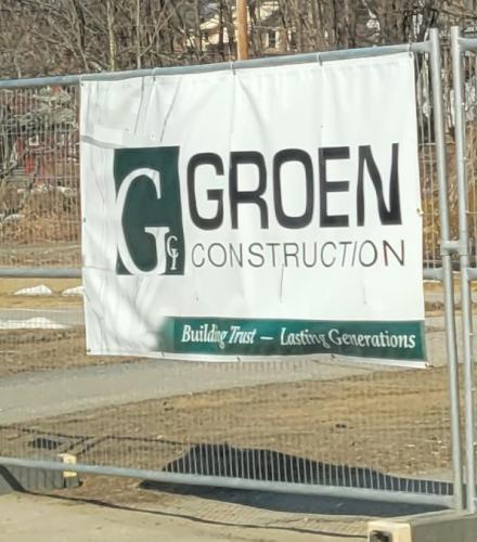 Groen Construction sign