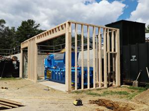 baler shed under construction