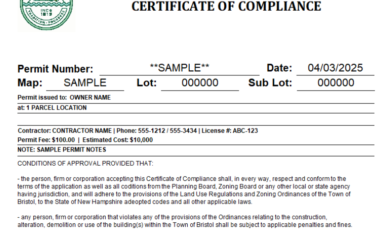 Sample CoC
